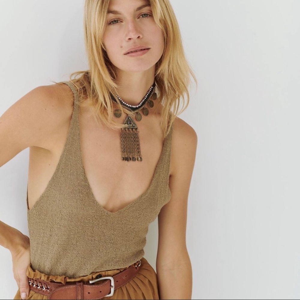 Free People Bouclé Sweater Tank